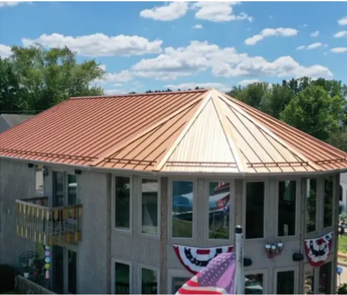 Commercial roof inspection documented in Flora